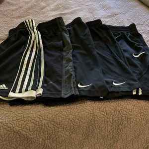 5 pair youth shorts (black)